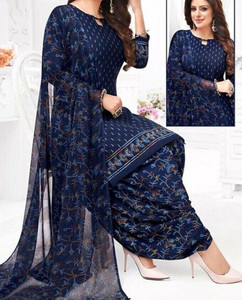 Swaron Crepe Printed Salwar Suit Material
