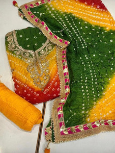 RAANGEL Art Silk Embroidered Salwar Suit Material