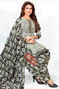 SIMPLYENTHIC Crepe Printed Kurta & Churidar Material