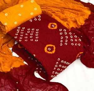 vrunda Cotton Linen Washed/Ombre Salwar Suit Material