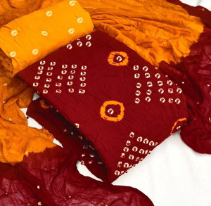 vrunda Cotton Linen Washed/Ombre Salwar Suit Material