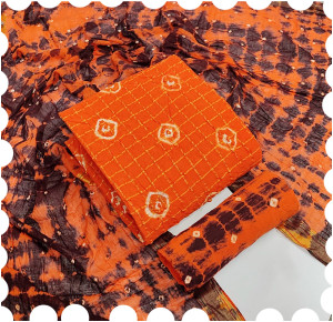 KGM BRAND Cotton Blend Printed Salwar Suit Material