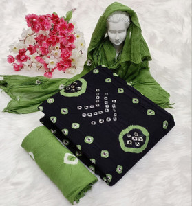 het designer studio Cotton Blend Printed Salwar Suit Material