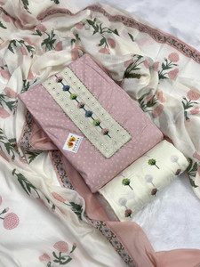 SILKORA Pure Cotton Printed Salwar Suit Material