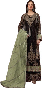 IYALAFAB Georgette Embroidered Salwar Suit Material