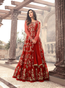 DIVINE INTERNATIONAL TRADING CO Net/Lace Embroidered, Self Design Salwar Suit Material