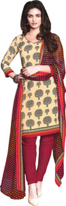 Reya Crepe Striped Salwar Suit Material