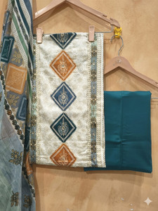 krishna boutique Pure Cotton Printed Salwar Suit Material