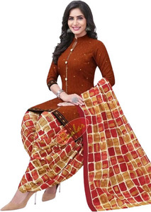 THIRA Crepe Printed Salwar Suit Material