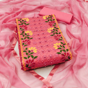 ट्रिस्टन कॉटन ब्लेंड एम्ब्रॉइडरेड सलवार सूट मटेरियल