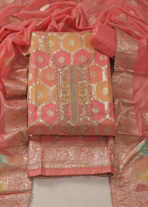 Tavas Jacquard Self Design Salwar Suit Material