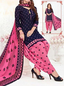 VERCO Crepe Paisley Kurta & Patiyala Material