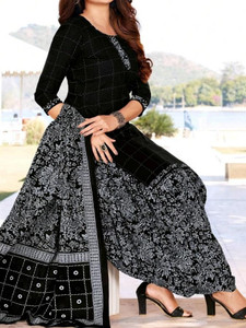 Wonaya Fab Crepe Printed Salwar Suit Material