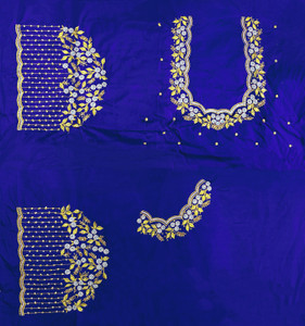 SRIBALAJIESTORE Art Silk Embellished Blouse Material