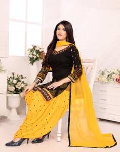 VihaanExim Crepe Paisley Salwar Suit Material