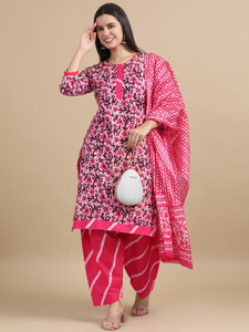 Miraan Printed Kurta, Patiala & Dupatta Set