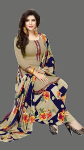 ANIRAV Crepe Printed Salwar Suit Material