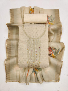 Tavas Chiffon Embroidered Salwar Suit Material