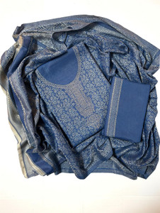 EJS Wool Printed Salwar Suit Material