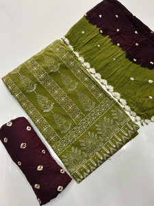 Drashti Creation Pure Cotton Embellished Salwar Suit Material
