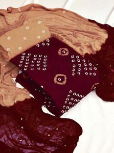 vrunda Cotton Linen Washed/Ombre Salwar Suit Material