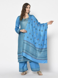 Safaa Wool Self Design Kurta & Palazzo Material