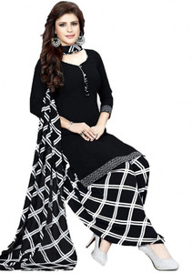 VERCO Crepe Solid Salwar Suit Material