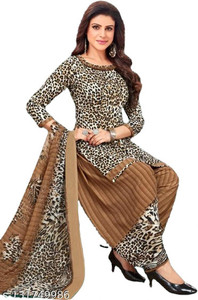 WONAYA Crepe Self Design Salwar Suit Material