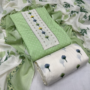 krishna boutique Pure Cotton Printed Salwar Suit Material