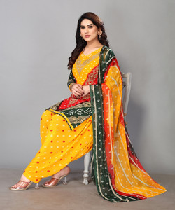 Priyashi Crepe Animal Print Salwar Suit Material