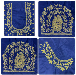 VLIPCARTZ Cotton Silk Embroidered Blouse Material
