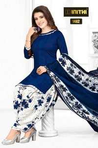 THIRA Crepe Printed Salwar Suit Material