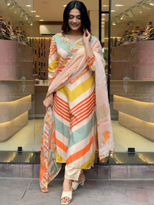 Zubeda Fashion Pure Cotton Embroidered, Printed Salwar Suit Material