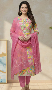 krishna boutique Pure Cotton Printed Salwar Suit Material