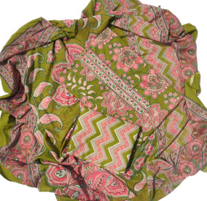 ABODH COLOURS Cotton Printed Salwar Suit Material