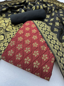 NIYAMI Jacquard Solid Salwar Suit Material