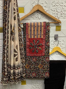 Vijaycreation Pure Cotton Embroidered Salwar Suit Material