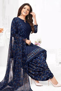 laxmi creation Crepe Printed Salwar Suit Material