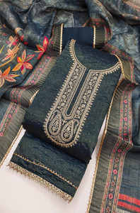 Tavas Chiffon Embroidered Salwar Suit Material