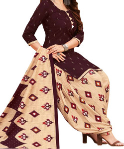 Wonaya Fab Crepe Self Design Salwar Suit Material