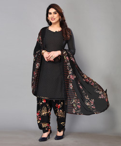 KurtiKo Crepe Self Design Salwar Suit Material