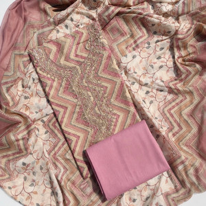 REET MAHAL Wool Embroidered Salwar Suit Material