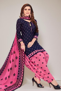 श्याम एंटरप्राइज़ क्रेप प्रिंटेड सलवार सूट मटेरियल