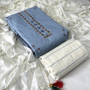 krishna boutique Pure Cotton Printed Salwar Suit Material
