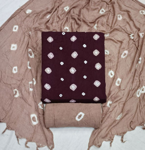 het designer studio Cotton Blend Printed Salwar Suit Material