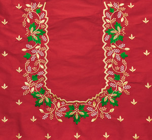 vishwambhari enterprise Art Silk Embroidered Blouse Material