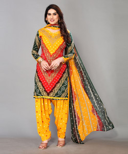 YASHIKA Crepe Printed Salwar Suit Material