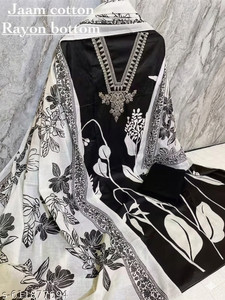 krishna boutique Pure Cotton Printed Salwar Suit Material