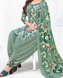 PRIHAAN CLOTHING Crepe Printed Kurta & Patiyala Material