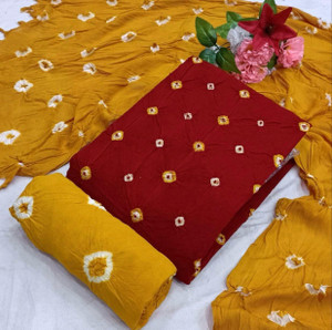 JANKIFABRIC Cotton Blend Printed Salwar Suit Material